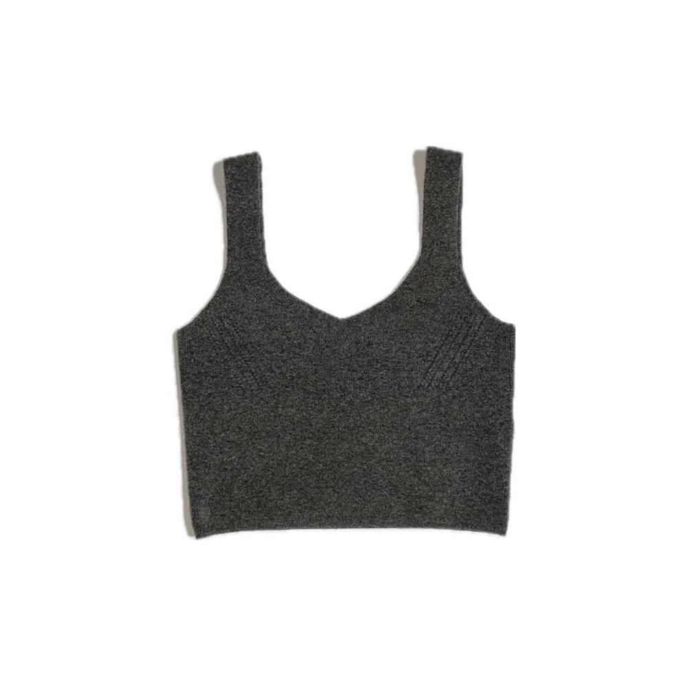Wool Blend V Neckline Zara Grey Sweater Vest